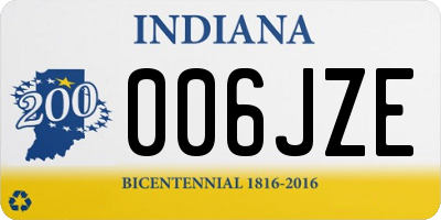 IN license plate 006JZE