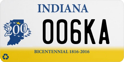 IN license plate 006KA