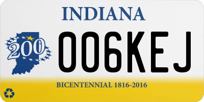 IN license plate 006KEJ