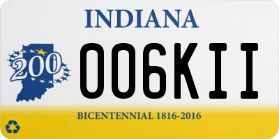 IN license plate 006KII