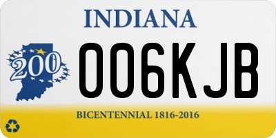 IN license plate 006KJB