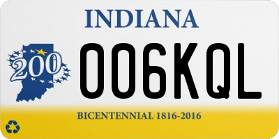 IN license plate 006KQL