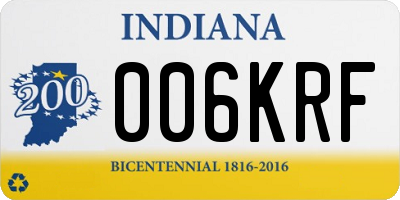 IN license plate 006KRF