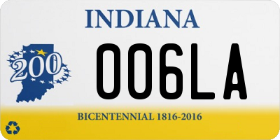 IN license plate 006LA