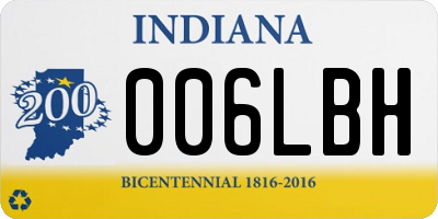 IN license plate 006LBH