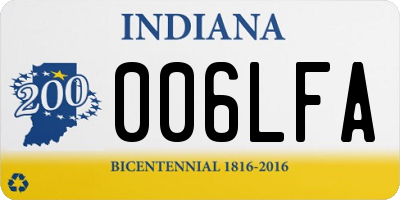 IN license plate 006LFA