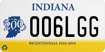 IN license plate 006LGG