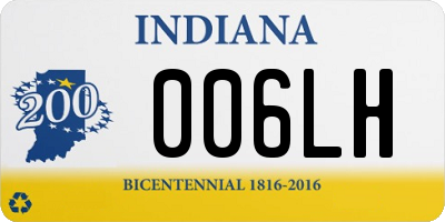 IN license plate 006LH