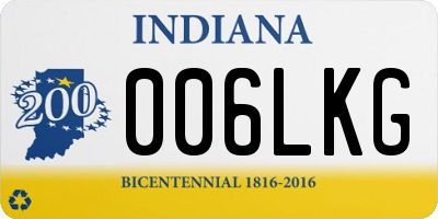 IN license plate 006LKG