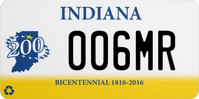 IN license plate 006MR