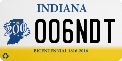 IN license plate 006NDT