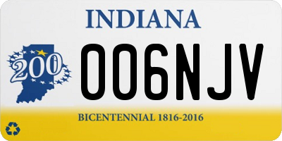 IN license plate 006NJV