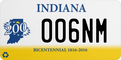 IN license plate 006NM