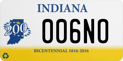 IN license plate 006NO