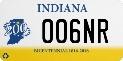 IN license plate 006NR
