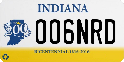 IN license plate 006NRD