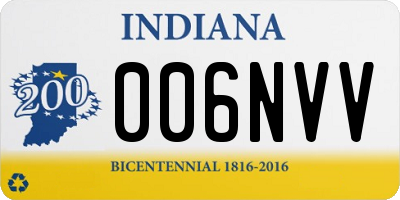 IN license plate 006NVV