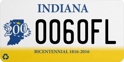IN license plate 006OFL