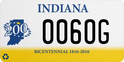 IN license plate 006OG