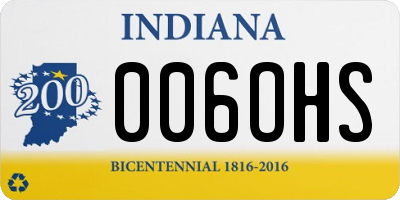 IN license plate 006OHS