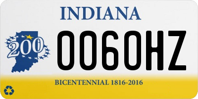 IN license plate 006OHZ
