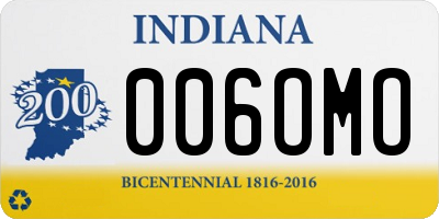 IN license plate 006OMO