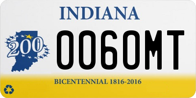 IN license plate 006OMT