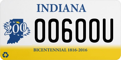 IN license plate 006OOU