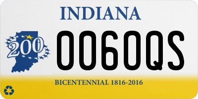 IN license plate 006OQS
