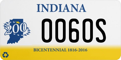 IN license plate 006OS