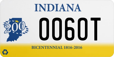 IN license plate 006OT