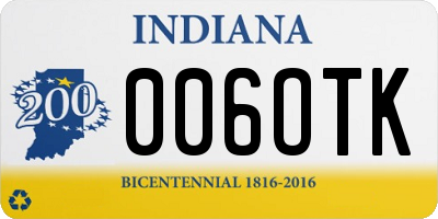 IN license plate 006OTK