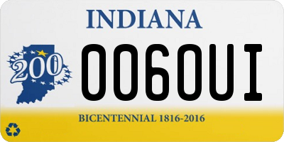 IN license plate 006OUI