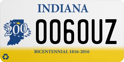 IN license plate 006OUZ