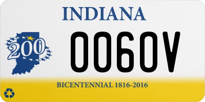 IN license plate 006OV