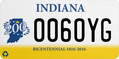 IN license plate 006OYG