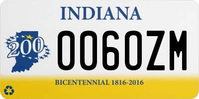 IN license plate 006OZM
