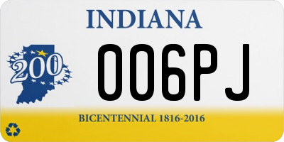 IN license plate 006PJ