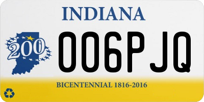 IN license plate 006PJQ