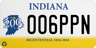 IN license plate 006PPN