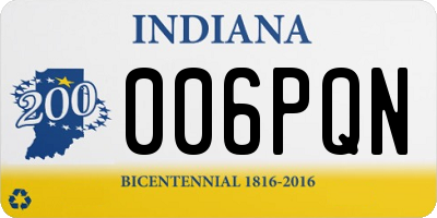 IN license plate 006PQN