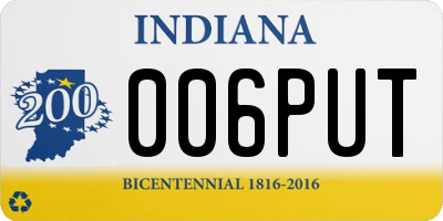 IN license plate 006PUT