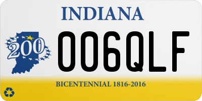 IN license plate 006QLF