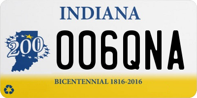 IN license plate 006QNA