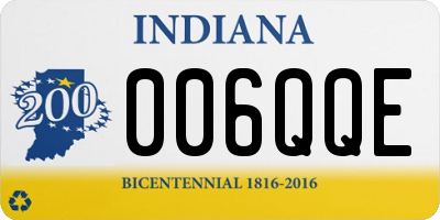 IN license plate 006QQE