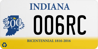 IN license plate 006RC