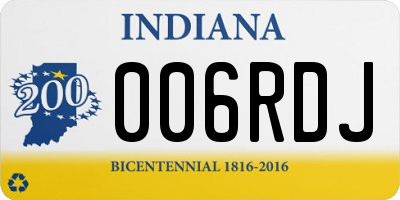 IN license plate 006RDJ