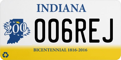 IN license plate 006REJ