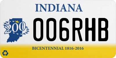IN license plate 006RHB