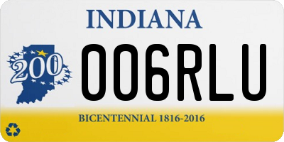 IN license plate 006RLU